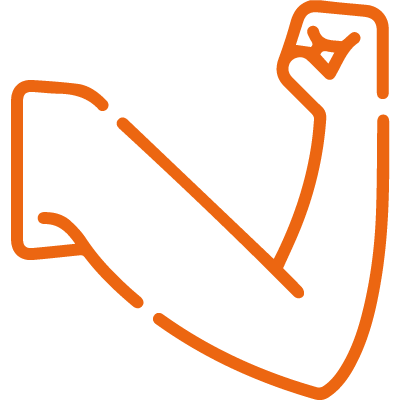 flexing arm