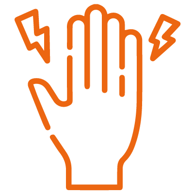 hand pain icon