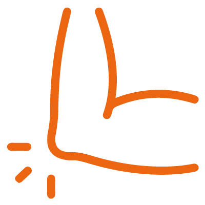 elbow pain icon